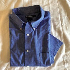 Croft & Barrow Blue & White Short Sleeve Shirt